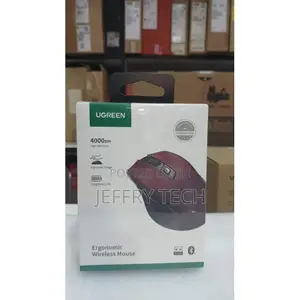 Ugreen MU006 Ergonomic Wireless Mouse - Maroon