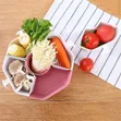 Multifunctional 5-Slot Rotating Vegetable Prep Bowl - 2