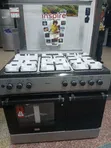 Mika 90x60cm 4+2 Burner Standing Cooker with Electric Oven - 1