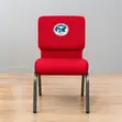 Red Heavy Cushioned Church Event Chairs - 4
