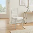 Ergonomic High Back Home Events White Chair - 3