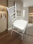 Ergonomic High Back Home Events White Chair - 5