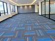 Blue and Grey Wall to Wall Carpet Tiles - 1