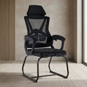 High Backrest Office Chair with Fixed Armrest