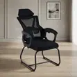High Backrest Office Chair with Fixed Armrest - 3