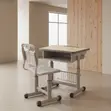 Kids Reclining Desk Chair Set with Book Drawer - 3