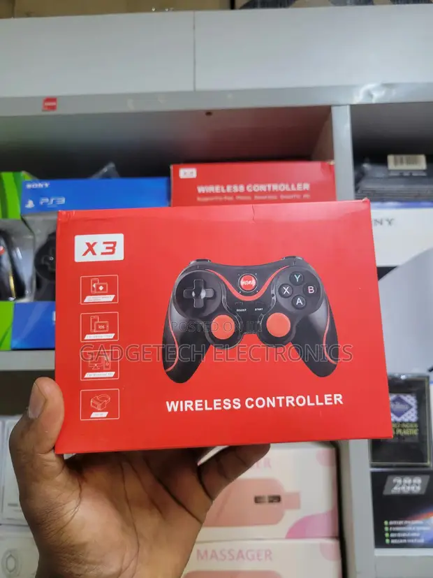X3 Wireless Bluetooth Game Controller with Phone Holder - 1