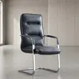 Modern Gray Executive Leather Visitor Chair - 2