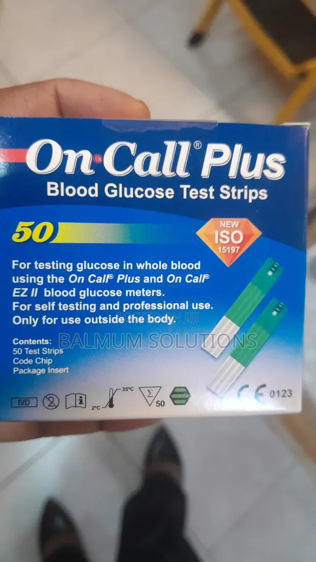 OnCall Plus Blood Glucose Test Strips (50 Strips) - 1