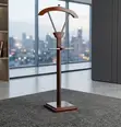 Executive Mahogany Coat Hanger with Square Base - 1