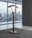 Executive Mahogany Coat Hanger with Square Base - 3