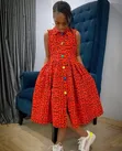 Duakids Mavazi ya Rangi ya Kitenge - 1