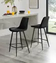 Leather Non-Adjustable Swivel Barstool - 3