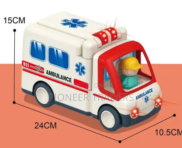 Kids Music Ambulance Toy - 1