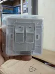 Giganet Dual Faceplate with Cat6e Modules - 3
