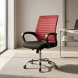 Kiti Imara cha Ofisi cha Mesh chenye Mgongo Mwekundu - 3