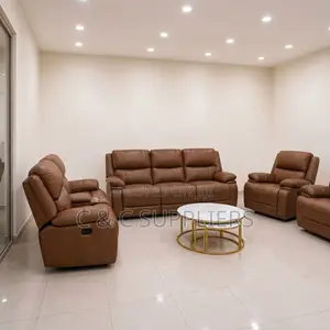 7-Seater Leather Reclining Couch