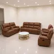 7-Seater Leather Reclining Couch - 5