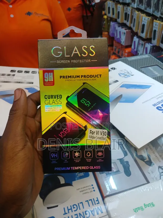 Vivo V30 Screen Protector ya Kioo Kilichopinda - 1