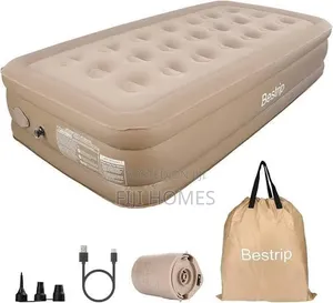 Elevated Inflatable Air Mattress with Built-in Pump