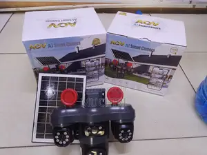 Kamera ya CCTV ya Nje ya V380 Pro yenye Lensi 3 na Kuchaji kwa Jua