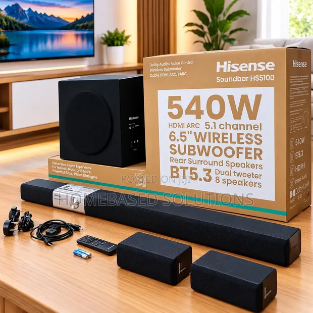 Brand New Hisense 540W Soundbar - 1