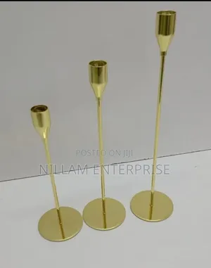 Kishikilia Mishumaa cha Metali cha Kawaida cha 3-in-1