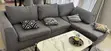 Used Grey Sofa with Throw Pillows - 1