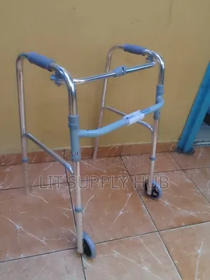 Adult Folding Walking Frame with Front Wheels