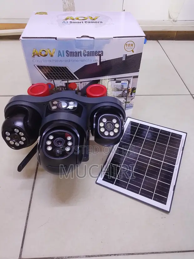 Kamera ya Usalama ya V380 Pro Triple Lens ya Nje - 1