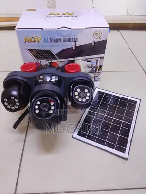 Kamera ya Usalama ya V380 Pro Triple Lens ya Nje