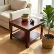 Coffee Table : Square Mahogany Coffee Table - 1