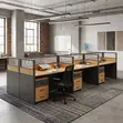 6-Seater Ofisi Workstation Desk - 4