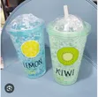 600ml Double Wall Acrylic Frost Ice Smoothie Cup - 3