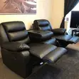 Brand New Leather Reclining Sofa Set (3+2+1) - 1