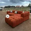 Kochi ya L-Shape ya Seater 5 Bubble - Grey - 2