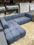 Kochi ya L-Shape ya Seater 5 Bubble - Grey - 5