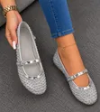 Viatu vya Ballerina Flats kwa Wanawake - Dhahabu - 2