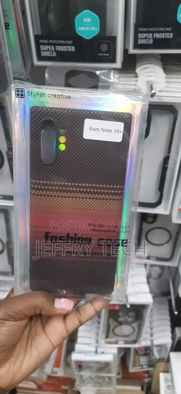 Carbon Fiber & Tribal Gradient Case for Samsung Galaxy Note 10 Plus - 1