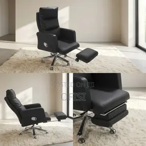 Adjustable Director's Office Chair with Footrest