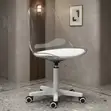 Ergonomic Adjustable Clear Dining Chair - 5