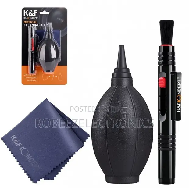 K&F Concept 3-in-1 Cleaning Kit ya Kamera (Pen, Blower, Cloth) - 1