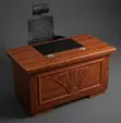Kifaa cha Ofisi cha Mbao cha Mahogany cha Kawaida cha 1.2m - 5