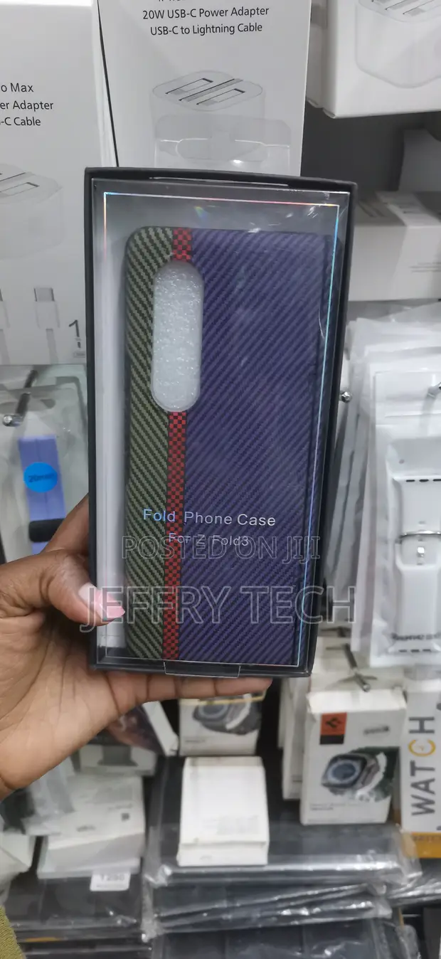 Carbon Fiber Pattern Case for Samsung Galaxy Z Fold3 - 1