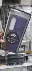 Kifaa cha Samsung Galaxy Z Fold4 cha Carbon Fiber chenye Sumaku - 2