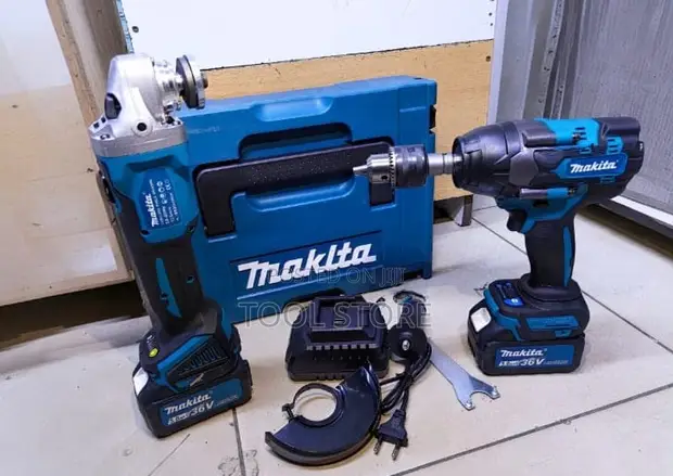 Makita 36V Cordless Drill & Grinder Set - 1