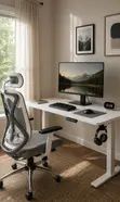 Kisima cha Kisasa cha Umeme kwa Ofisi ya Nyumbani ya Ergonomic - 3