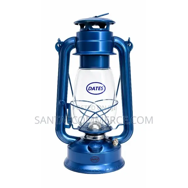 DATES Blue Hurricane Kerosene Lantern - 1