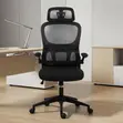 Office Chair: Full Fabric Swivel Orthopedic Seat - 2