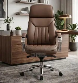 Kiti cha Ofisi cha Brown Executive - Kiti cha Meneja cha Kazi